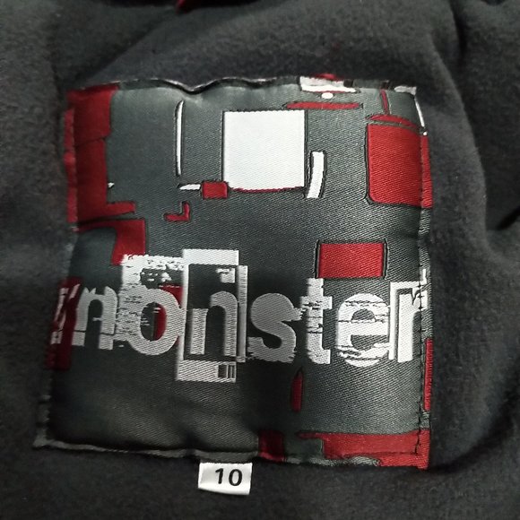 Monster Boys Winter Jacket Size 10 - Picture 6 of 6